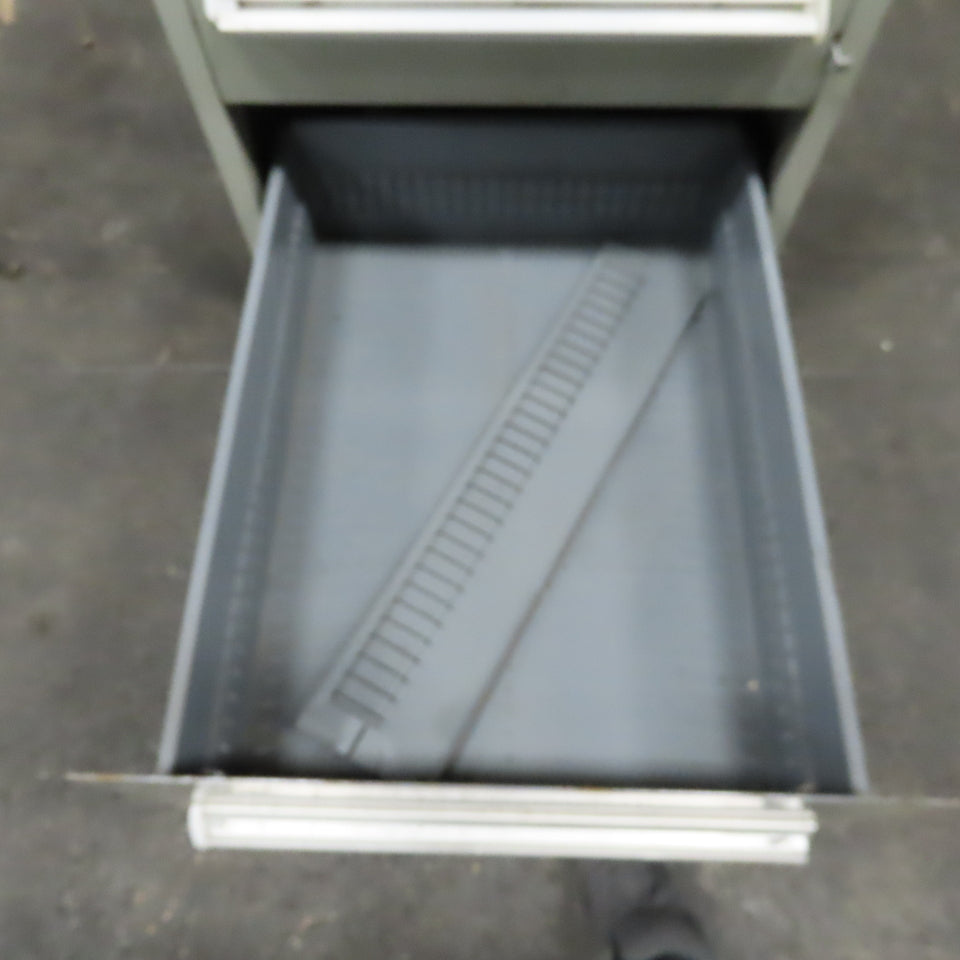 Stanley Vidmar 7 Drawer Small Parts Tools Storage Shop Cabinet 22.5" x 28" x 59"