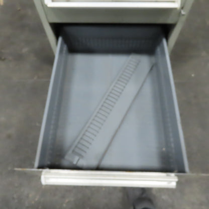 Stanley Vidmar 7 Drawer Small Parts Tools Storage Shop Cabinet 22.5" x 28" x 59"