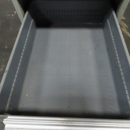 Stanley Vidmar 7 Drawer Small Parts Tools Storage Shop Cabinet 22.5" x 28" x 59"