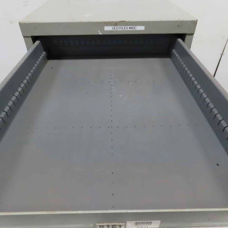 Stanley Vidmar 7 Drawer Small Parts Tools Storage Shop Cabinet 22.5" x 28" x 59"