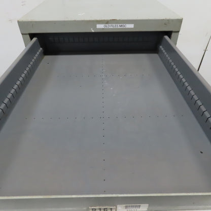 Stanley Vidmar 7 Drawer Small Parts Tools Storage Shop Cabinet 22.5" x 28" x 59"