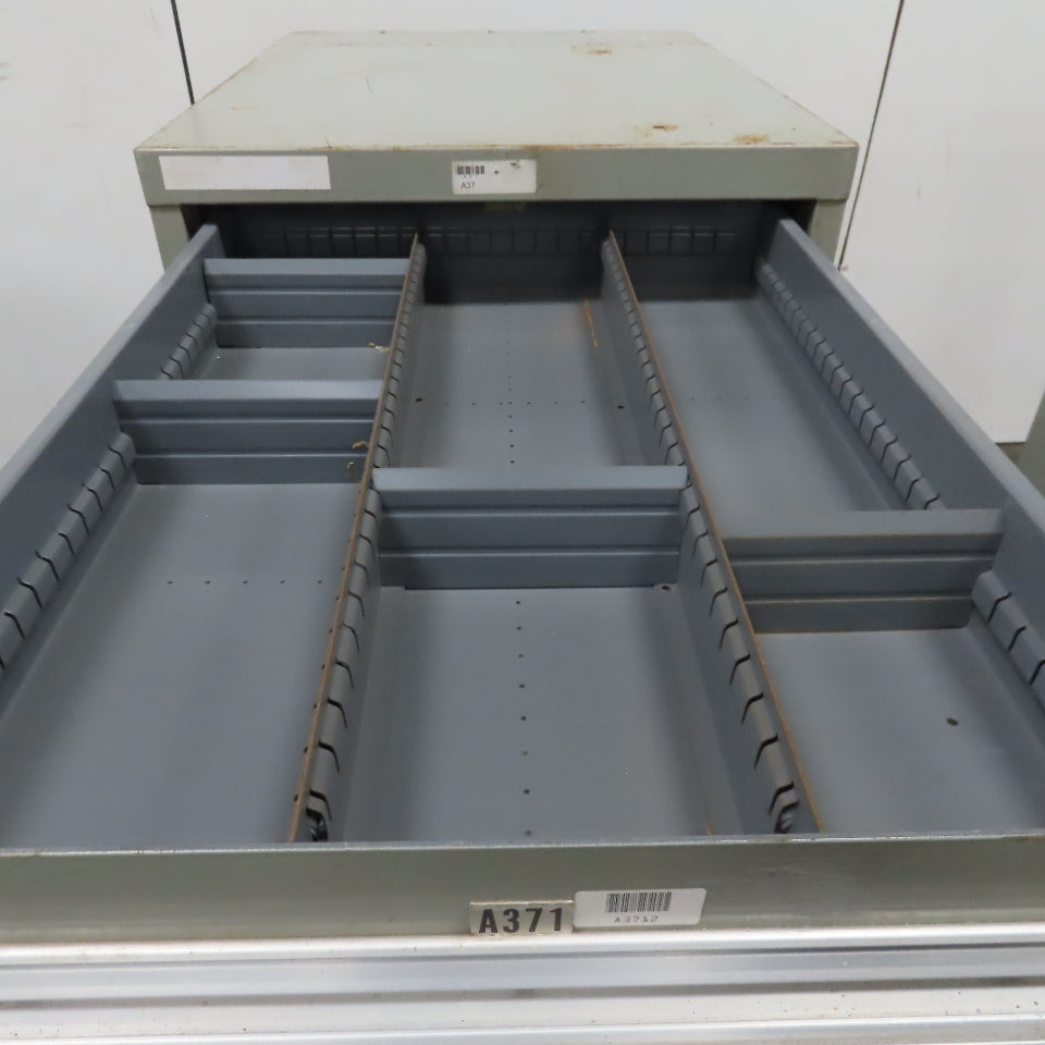 Stanley Vidmar 7 Drawer Small Parts Tools Storage Shop Cabinet 22.5" x 28" x 59"