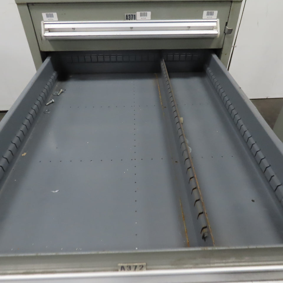 Stanley Vidmar 7 Drawer Small Parts Tools Storage Shop Cabinet 22.5" x 28" x 59"
