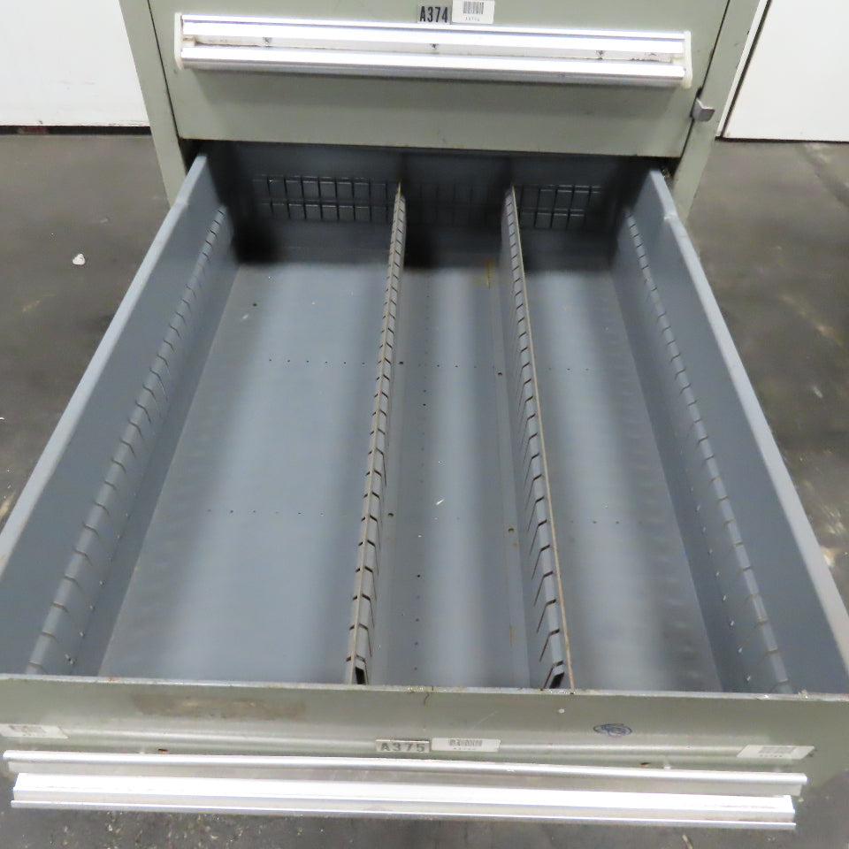 Stanley Vidmar 7 Drawer Small Parts Tools Storage Shop Cabinet 22.5" x 28" x 59"