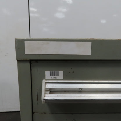 Stanley Vidmar 7 Drawer Small Parts Tools Storage Shop Cabinet 22.5" x 28" x 59"