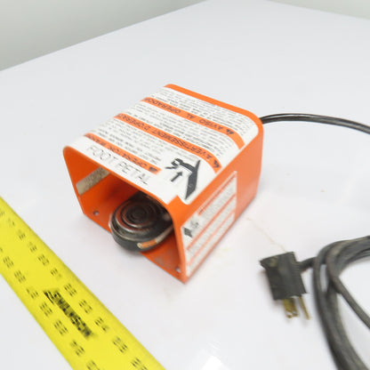 Linemaster 522-B14 491-SC3 10A 125VAC 1/2HP Foot Pedal Switch W/ Guard NEMA 1