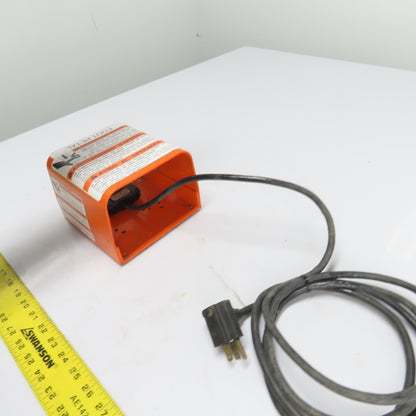 Linemaster 522-B14 491-SC3 10A 125VAC 1/2HP Foot Pedal Switch W/ Guard NEMA 1
