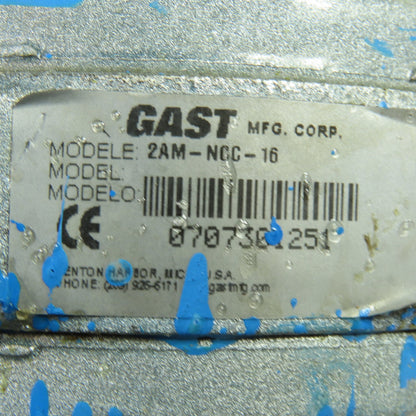 Gast 2AM-NCC-16 Rotary Vane Air Motor