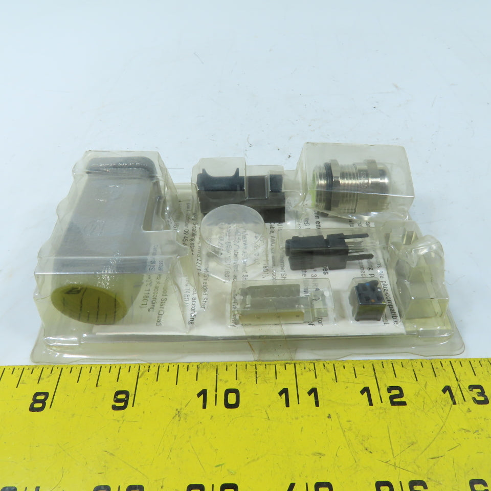 Harting 09 45 115 1100 Han 3A RJ45 Industrial Connector Kit Metal Standard