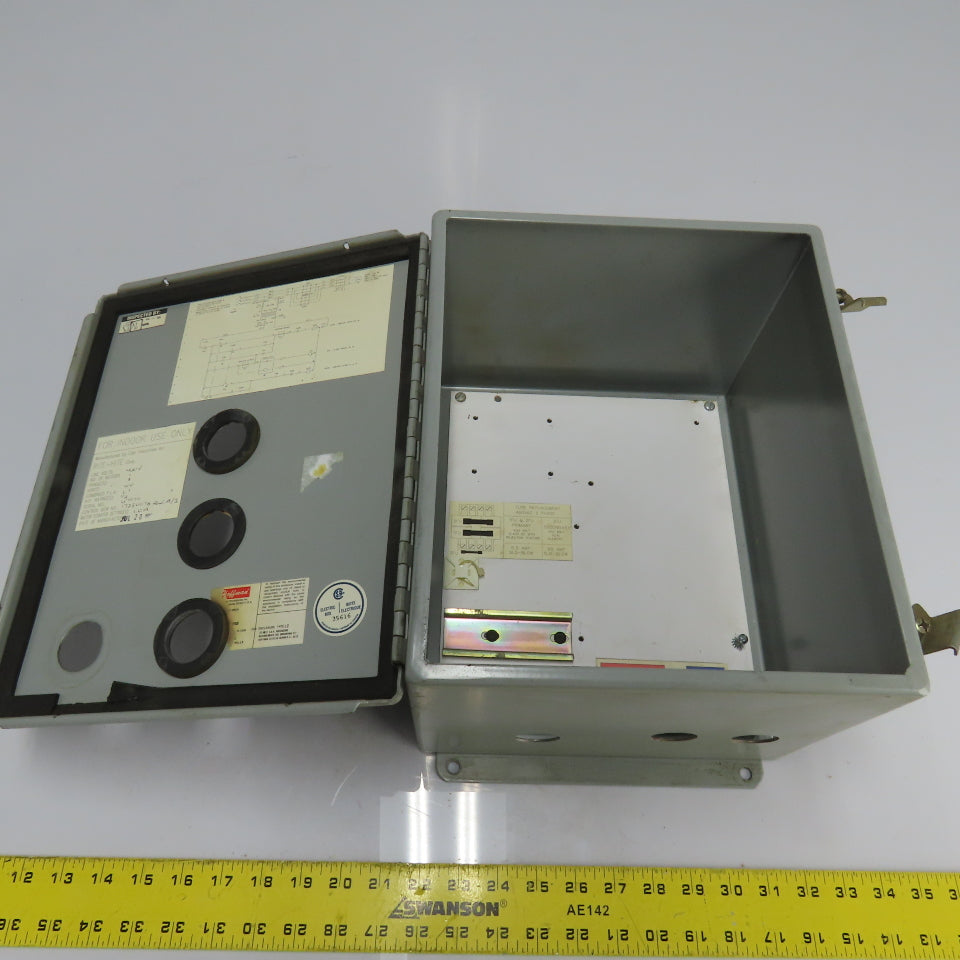 Hoffman 12" x 10" x 8" Powr-Shield Electrical Enclosure W/ Backplate