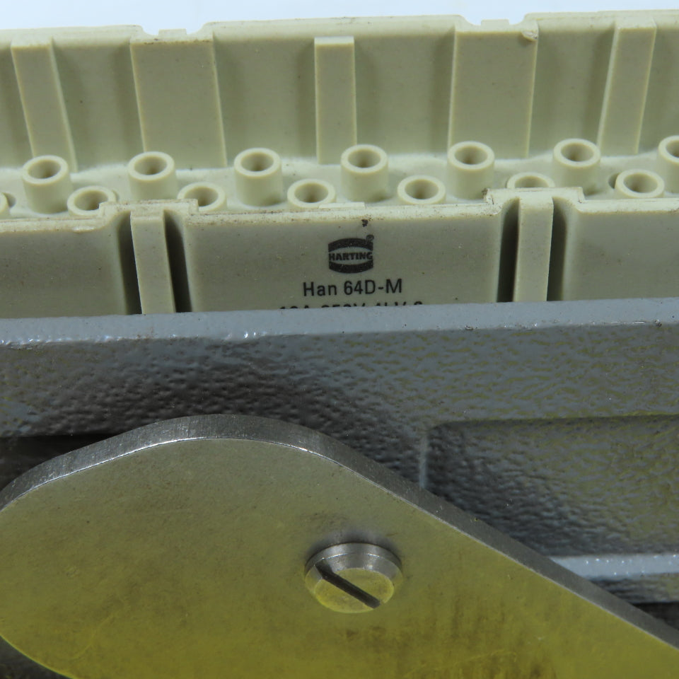 Harting Han 64D-M Industrial Heavy Duty Connector Hood with 64-Pin Male Insert