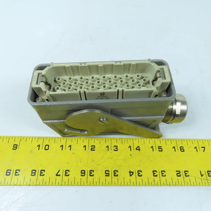 Harting Han 64D-M Industrial Heavy Duty Connector Hood with 64-Pin Male Insert