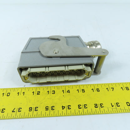 Harting Han 64D-M Industrial Heavy Duty Connector Hood with 64-Pin Male Insert