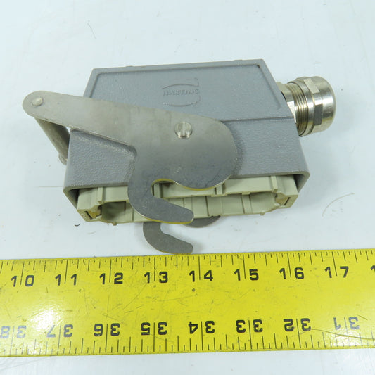 Harting Han 64D-M Industrial Heavy Duty Connector Hood with 64-Pin Male Insert