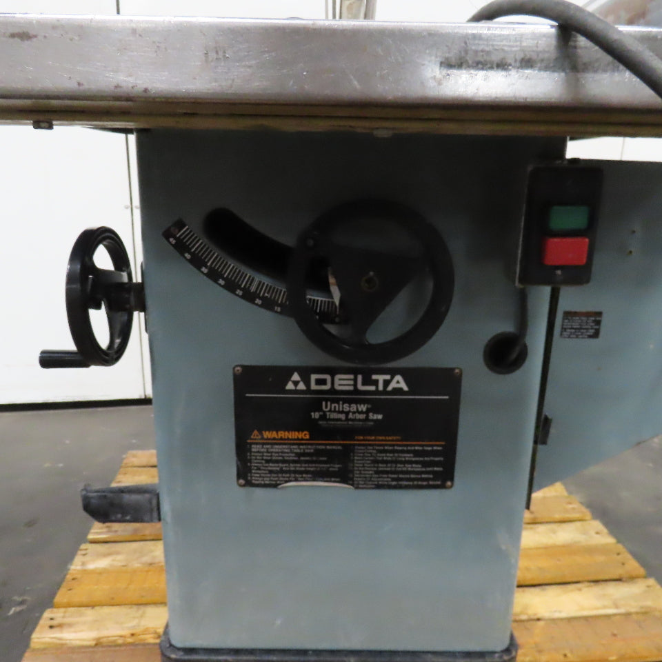 Delta 34-806 10" Unisaw 5HP 230/460V 3Ph 3450RPM Tilting Arbor Table Saw