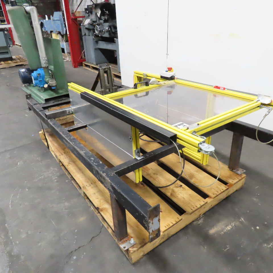 Custom Power Pneumatic Air Press Assembly 10" Stroke W/ Safety Guard Enclosure