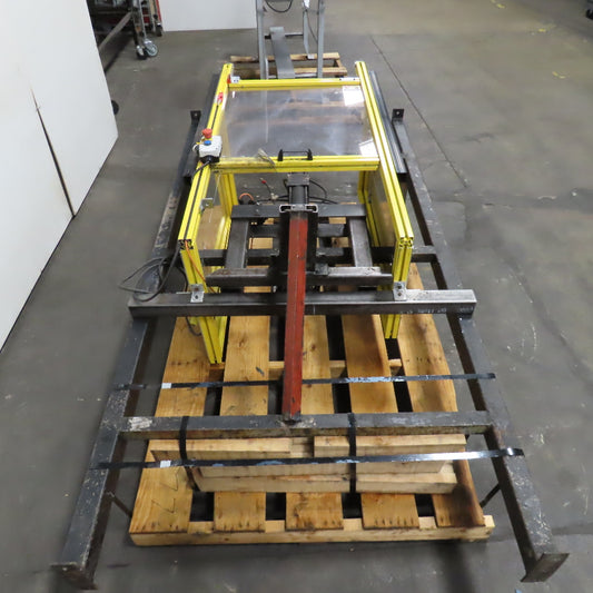 Custom Power Pneumatic Air Press Assembly 10" Stroke W/ Safety Guard Enclosure