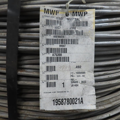 12.50mm .492" Cold Heading Quality (CHQ) Steel Wire Coil 8622 Grade 3900+LBS