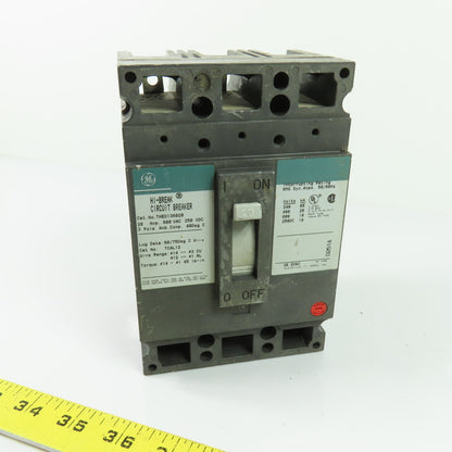 GE THED136020 20A 3-Pole Hi-Break Circuit Breaker 600VAC 250VDC