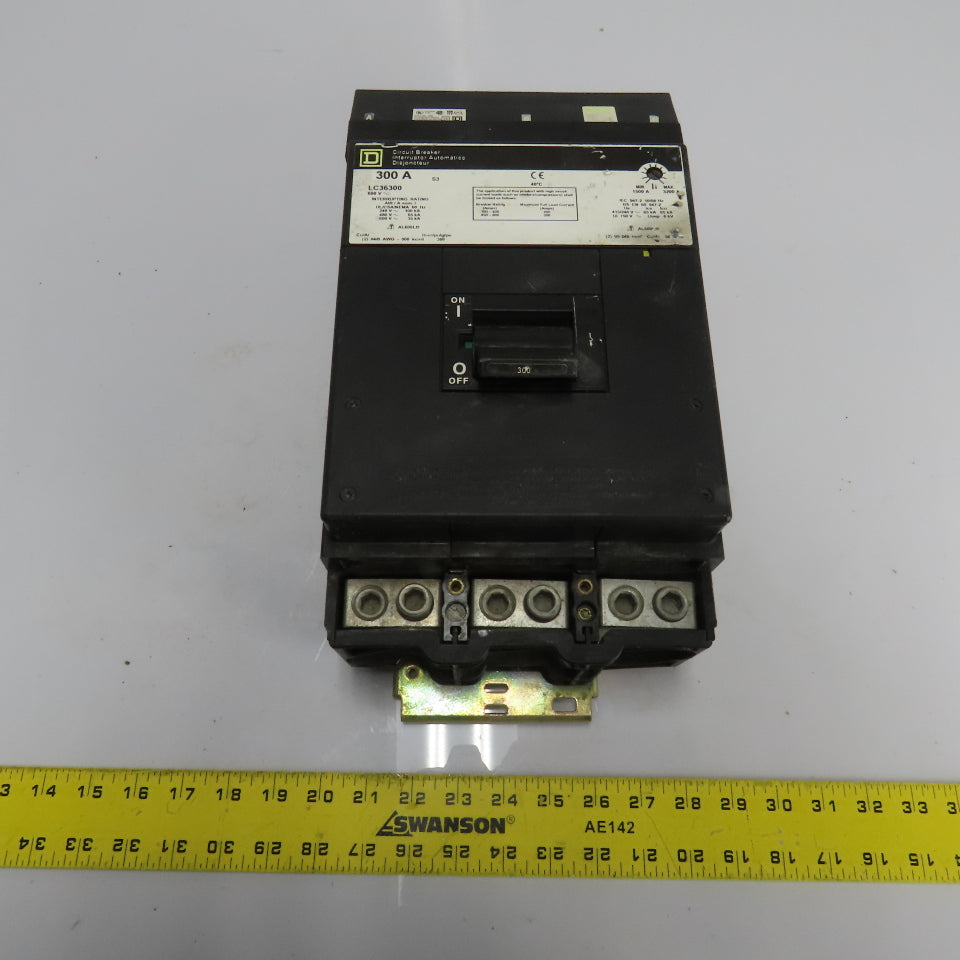 Square D LC36300 300A 3-Pole 600V Molded Case Circuit Breaker