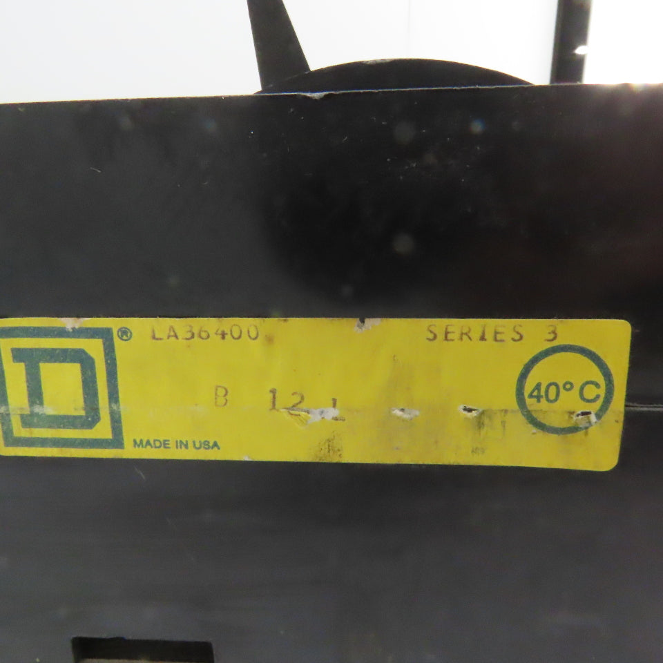 Square D LA36400 400A 3-Pole Molded Case Circuit Breaker 600VAC 250VDC
