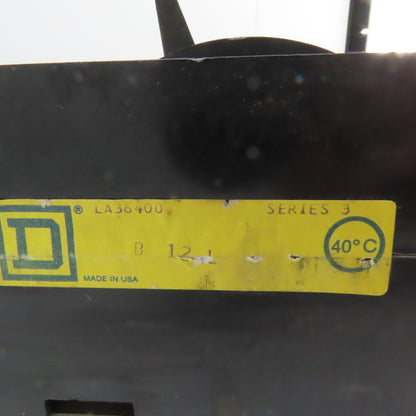 Square D LA36400 400A 3-Pole Molded Case Circuit Breaker 600VAC 250VDC