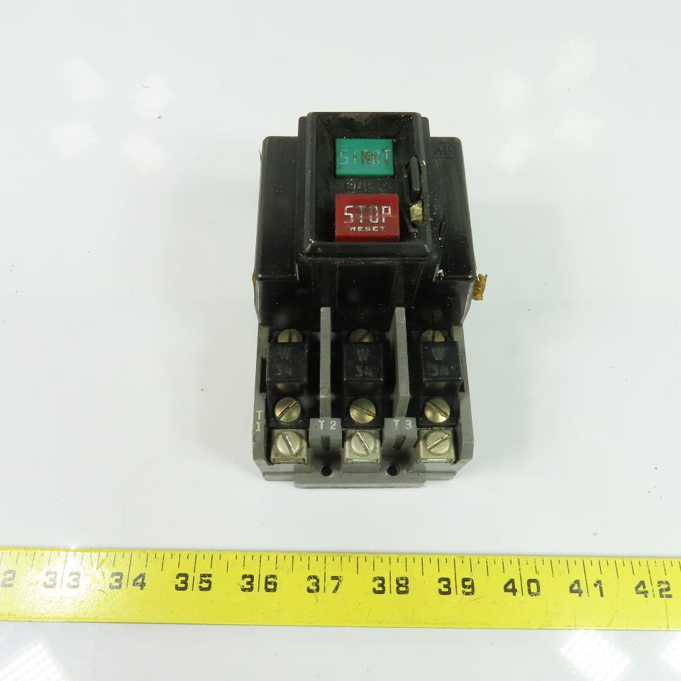 Allen-Bradley 609-AOW Size 0 3-Pole 3Ph Manual Motor Starter 600V Ser G
