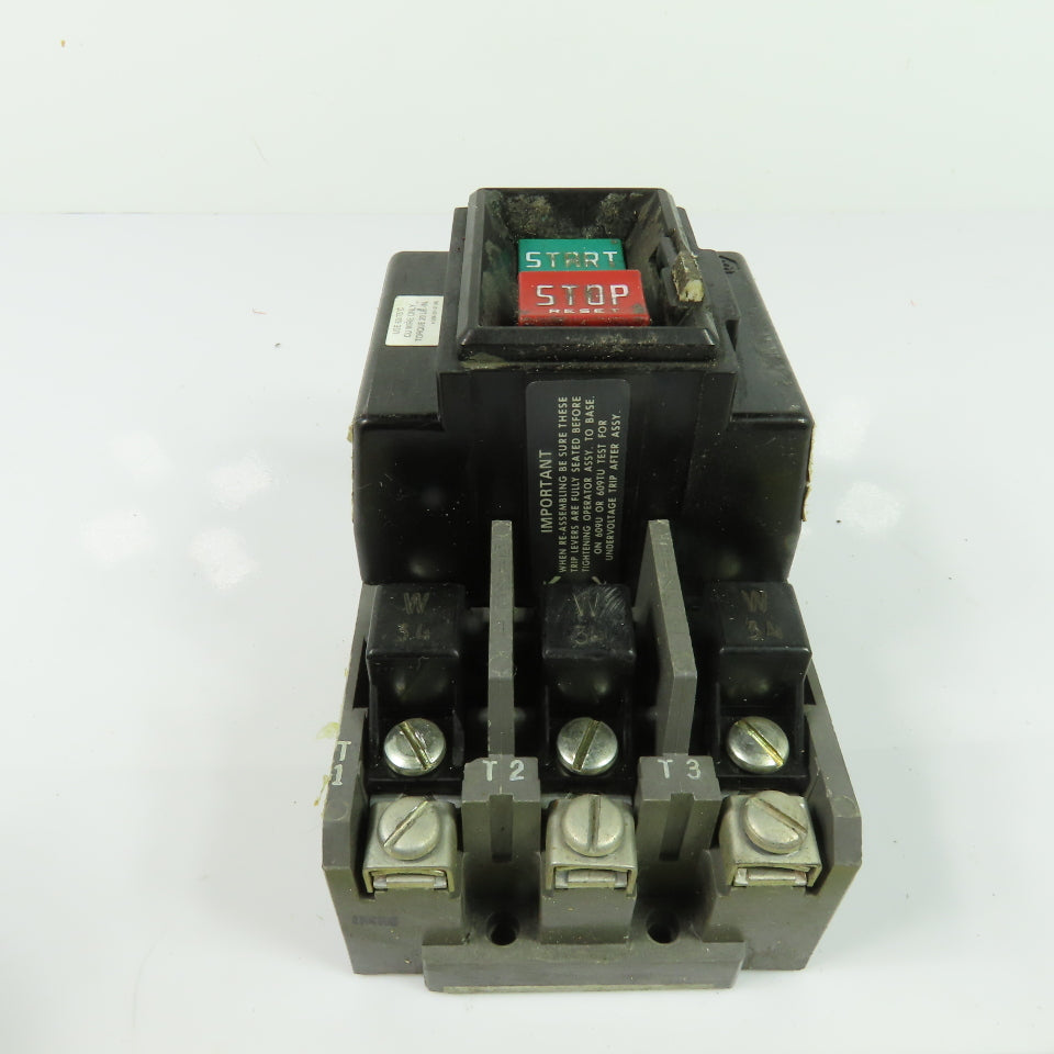 Allen-Bradley 609-BOW Size 1 3-Phase Manual Motor Starter 600V Ser G