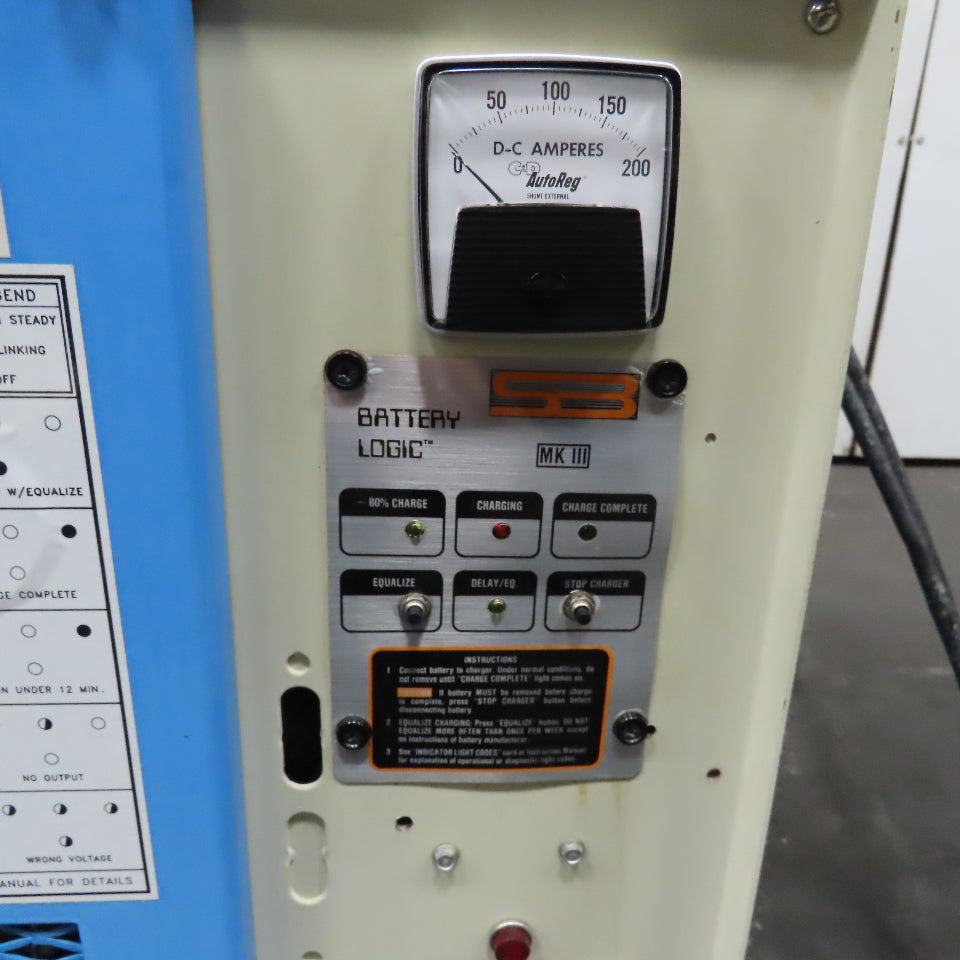 C&D ER6C/E70D 12V Forklift Battery Charger 70A 1Ph 208/240/480V 375-399AH 6Cell