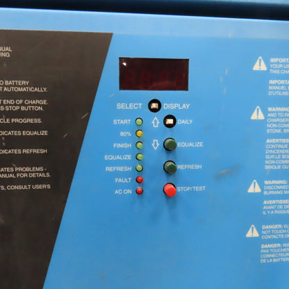 Yuasa GTS-12-750 24V Forklift Battery Charger 120A 3Ph 208/240/480V 750AH 12Cell