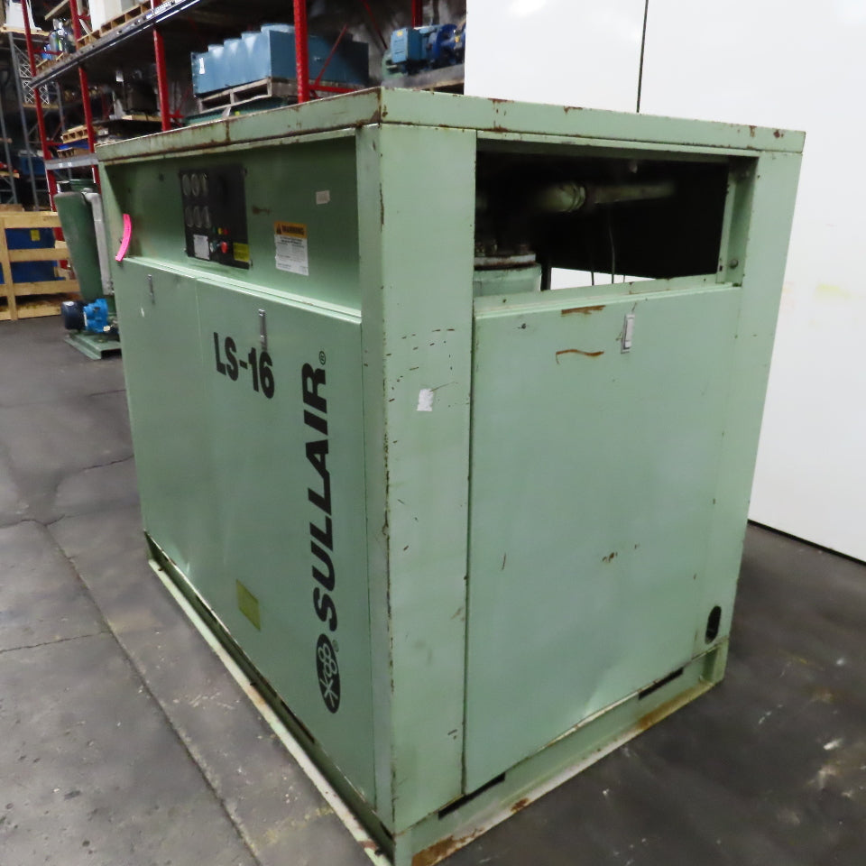 Sullair 16BS-75H ACAC LS-16 75HP Rotary Screw Air Compressor 3Ph 480V Tested