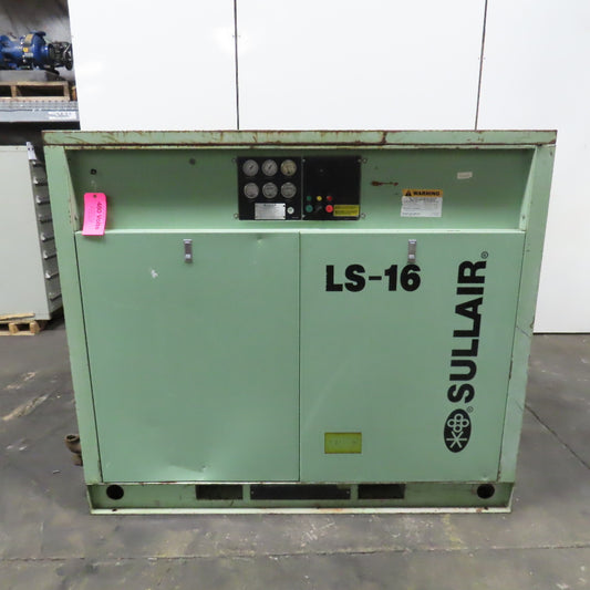 Sullair 16BS-75H ACAC LS-16 75HP Rotary Screw Air Compressor 3Ph 480V Tested