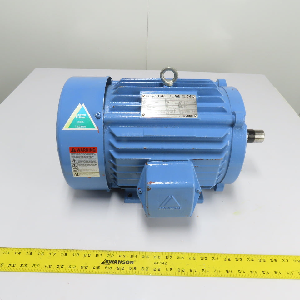 Hyundai HKS215SR235R 10HP AC Electric Motor 230/460V 3Ph 215T Frame 1760RPM