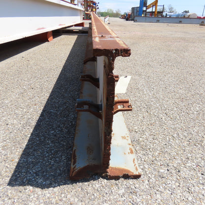 3-1/4" x 16" Tall I-Beam Monorail Overhead Hoist Rail Underhung 24' Long Section