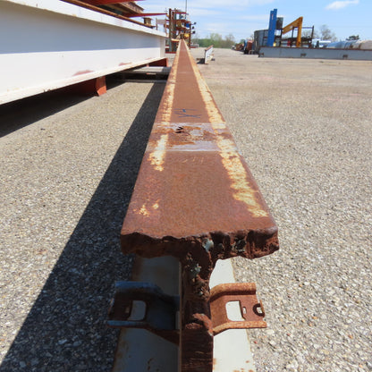3-1/4" x 16" Tall I-Beam Monorail Overhead Hoist Rail Underhung 24' Long Section