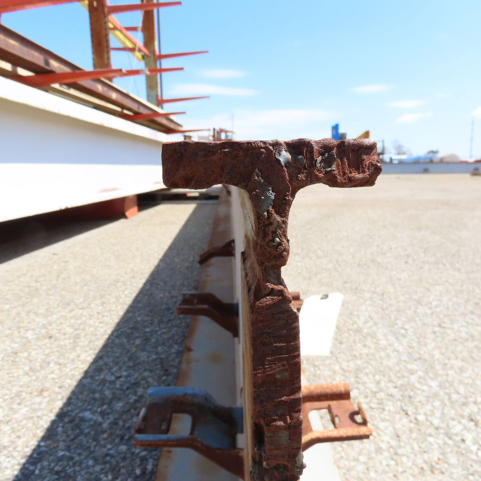 3-1/4" x 16" Tall I-Beam Monorail Overhead Hoist Rail Underhung 24' Long Section