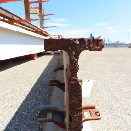 3-1/4" x 16" Tall I-Beam Monorail Overhead Hoist Rail Underhung 24' Long Section