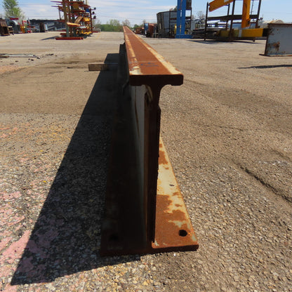 3-1/4" x 16" Tall I-Beam Monorail Overhead Hoist Rail Underhung 19' Long Section