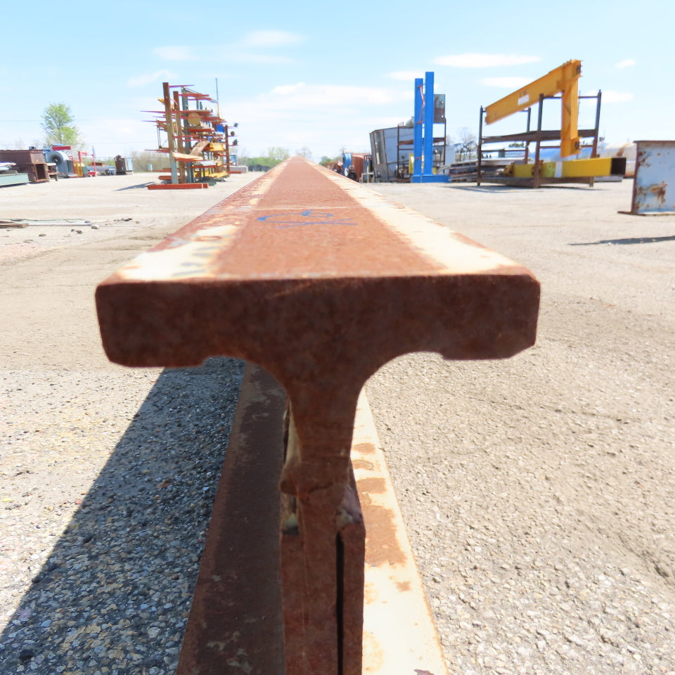 3-1/4" x 16" Tall I-Beam Monorail Overhead Hoist Rail Underhung 19' Long Section