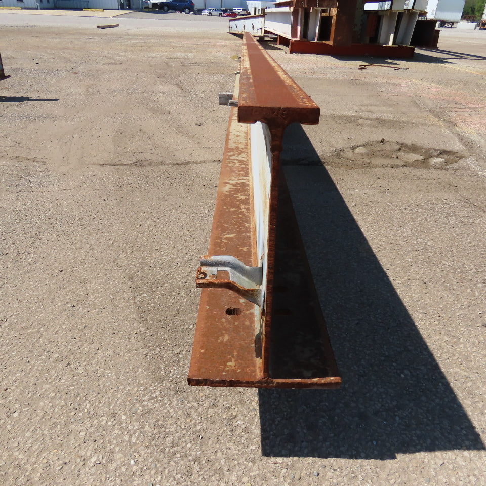 3-1/4" x 16" Tall I-Beam Monorail Overhead Hoist Rail Underhung 19' Long Section