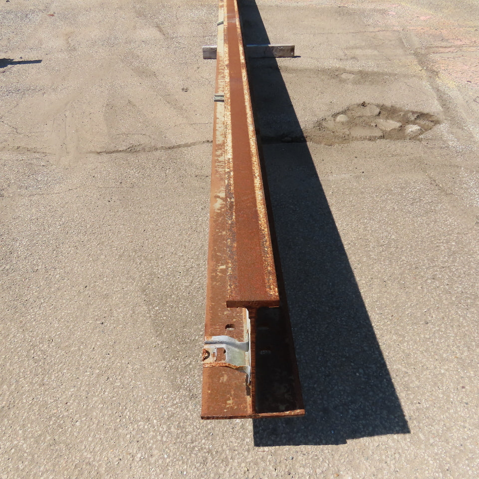 3-1/4" x 16" Tall I-Beam Monorail Overhead Hoist Rail Underhung 19' Long Section