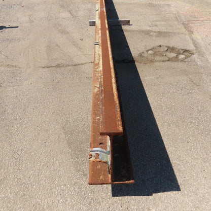 3-1/4" x 16" Tall I-Beam Monorail Overhead Hoist Rail Underhung 19' Long Section