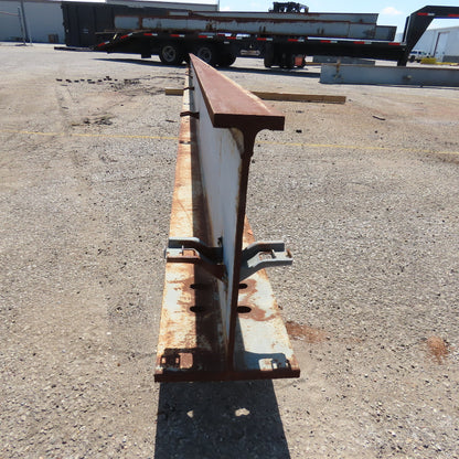 3-1/4"x 16"Tall I-Beam Monorail Overhead Hoist Rail Underhung 37'-8"Long Section