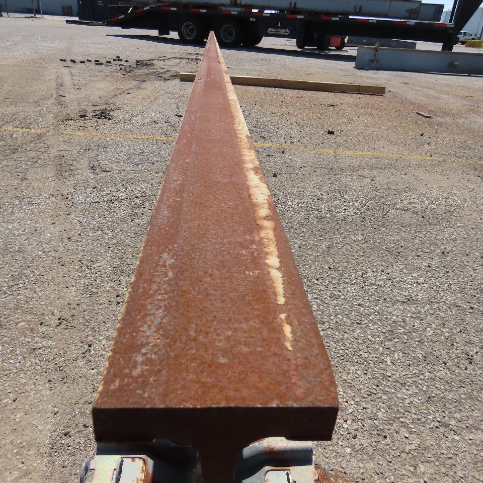 3-1/4"x 16"Tall I-Beam Monorail Overhead Hoist Rail Underhung 37'-8"Long Section