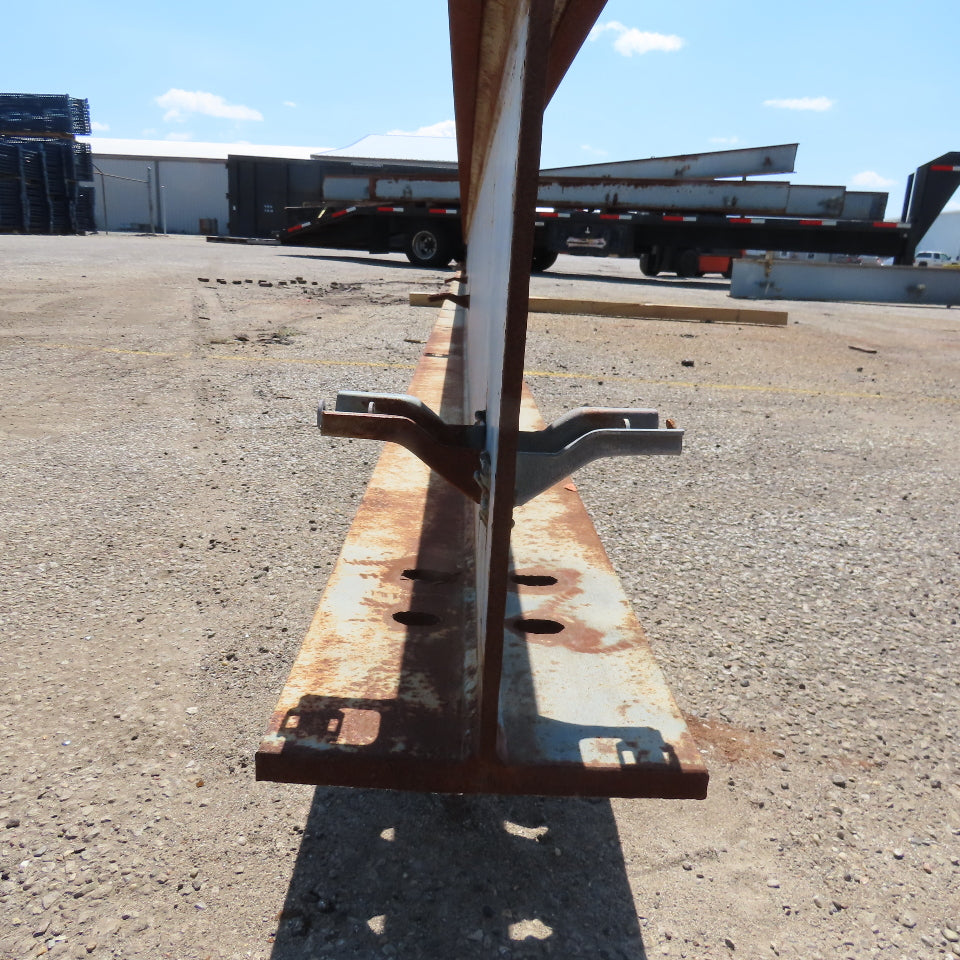 3-1/4"x 16"Tall I-Beam Monorail Overhead Hoist Rail Underhung 37'-8"Long Section