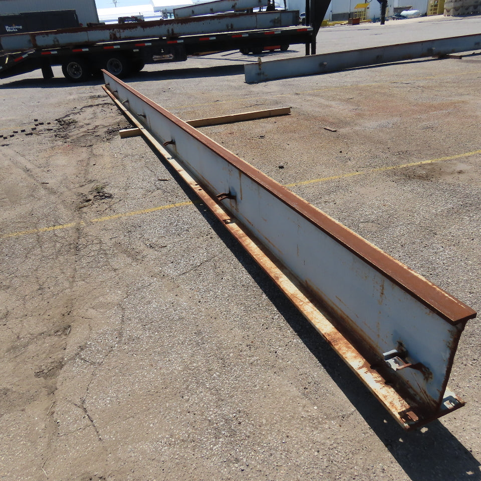 3-1/4"x 16"Tall I-Beam Monorail Overhead Hoist Rail Underhung 37'-8"Long Section