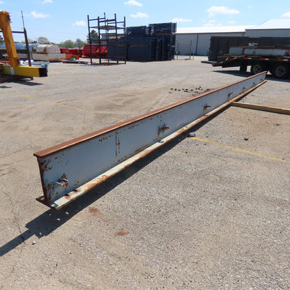 3-1/4"x 16"Tall I-Beam Monorail Overhead Hoist Rail Underhung 37'-8"Long Section