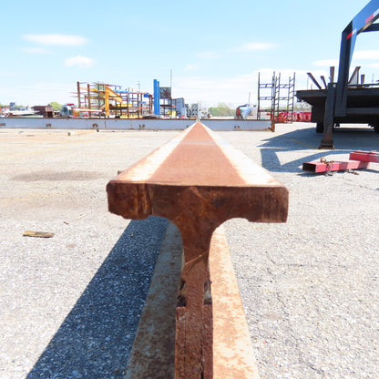 3-1/4" x 16" Tall I-Beam Monorail Overhead Hoist Rail Underhung 27' Long Section