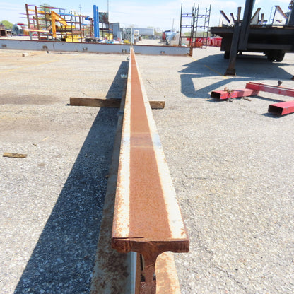 3-1/4" x 16" Tall I-Beam Monorail Overhead Hoist Rail Underhung 27' Long Section