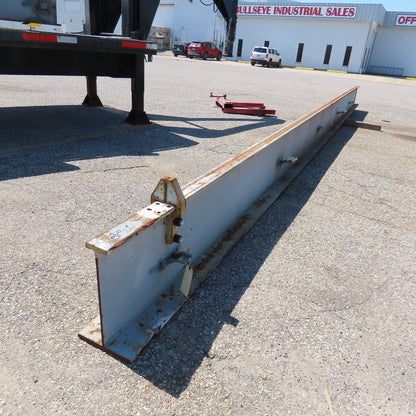 3-1/4" x 16" Tall I-Beam Monorail Overhead Hoist Rail Underhung 27' Long Section